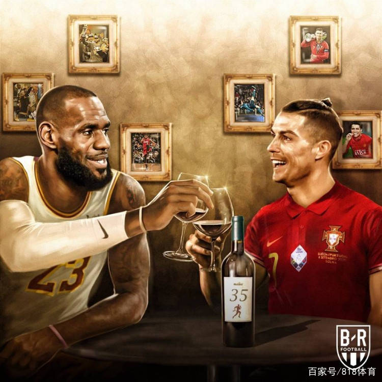 
王对王!美媒晒詹皇C罗冠军对比图:他们都在3支球队联赛夺冠：泛亚电竞(图4)